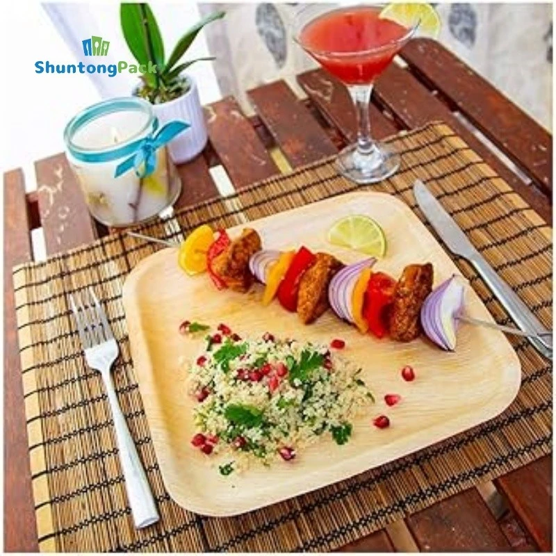 Bulk Square Disposable Birch Wooden Plates Bulk Square Disposable Birch Wooden Plates